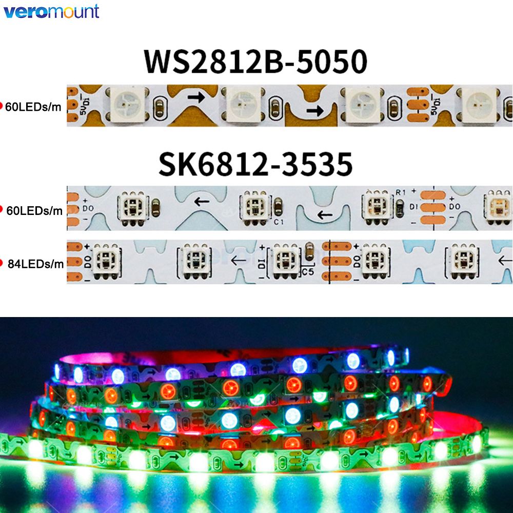 Ws2812B Strip 5V - Tira de luces LED de píxeles