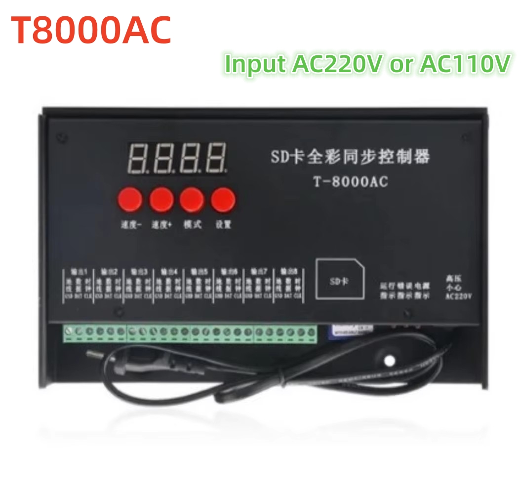 Ws2812B - Controlador de píxeles de tarjeta T8000AC