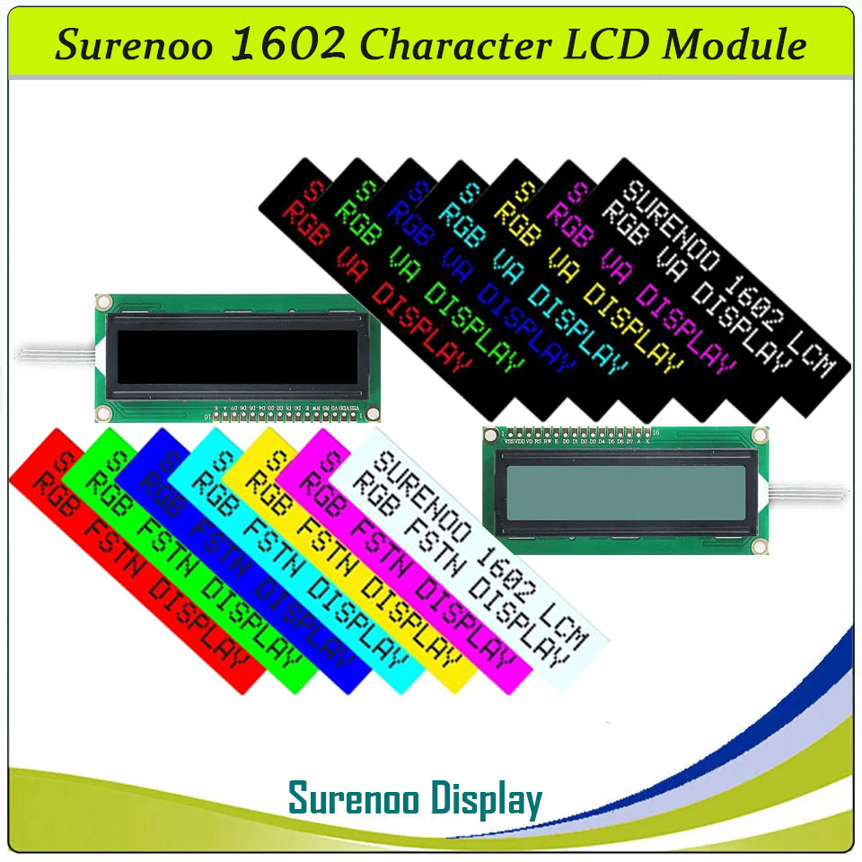 Lcd 1602 - 162 16X2 1602 5.0V Módulo LCD