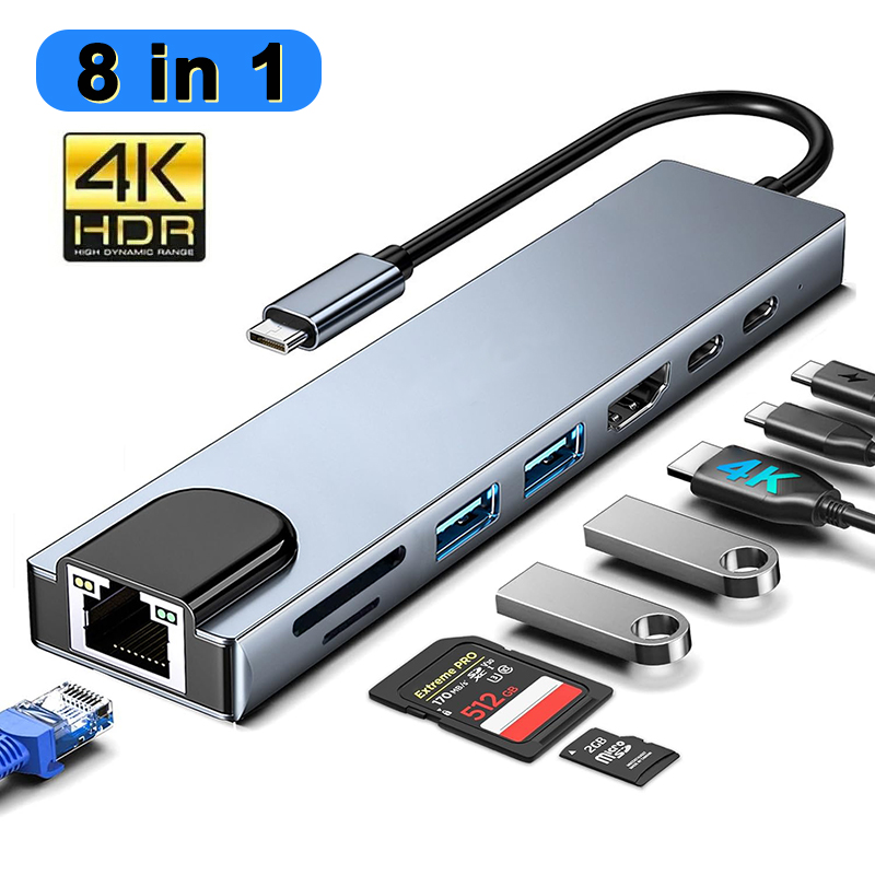 Hub USB tipo C 8 en 1 para Mac - Sd Card Module reseña y precio