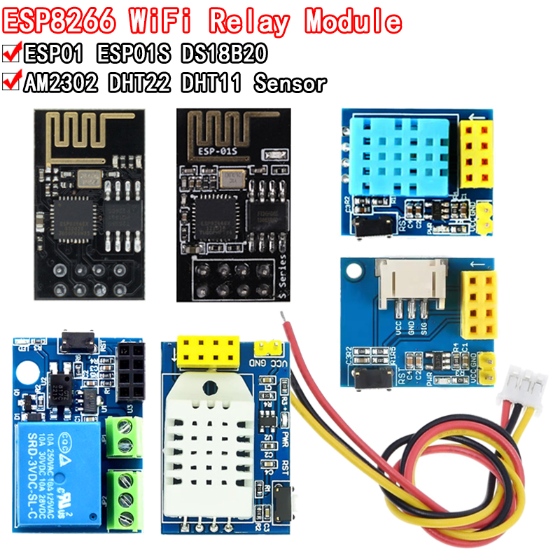 Módulo de relé WiFi ESP8266, C - Dht11 reseña y precio