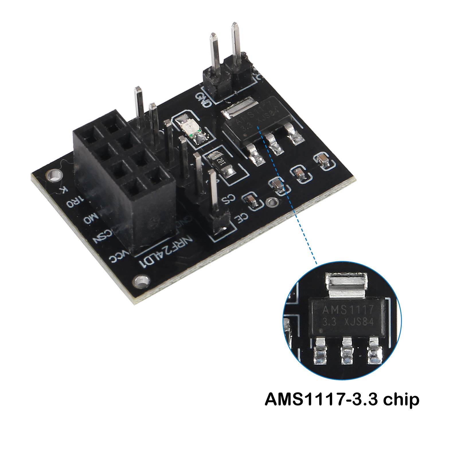 Módulo transceptor inalámbrico - Nrf24L01 reseña y precio