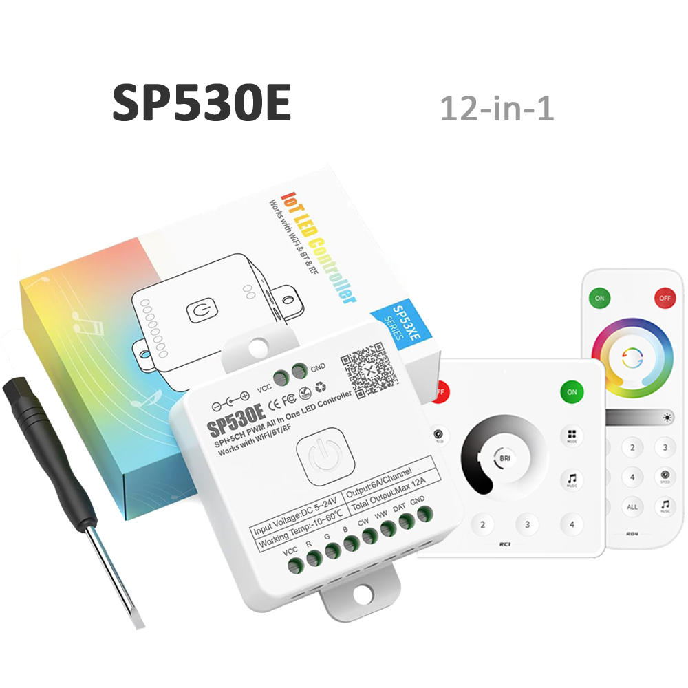 Controlador LED SP530E Wifi Bl - Ws2812B Strip 5V reseña y precio
